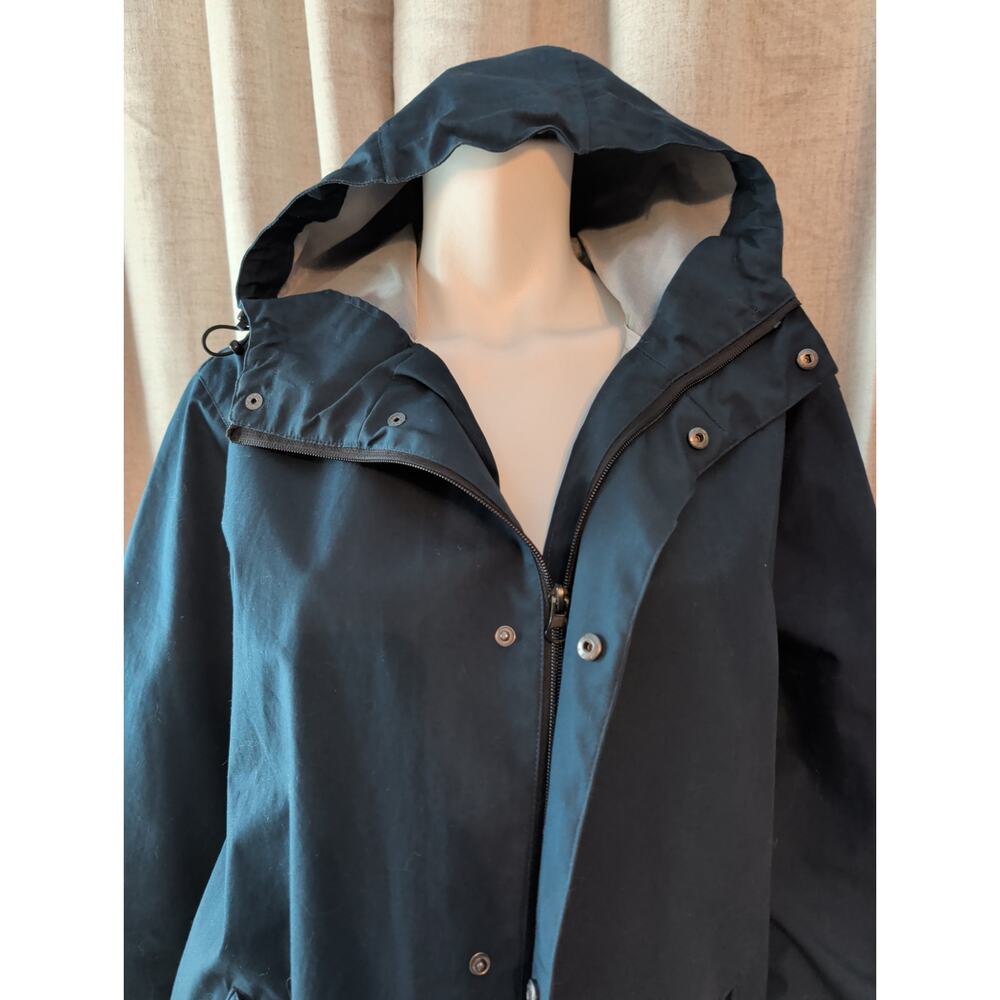 Line of Trade Portland Rain Jacket Waterproof Windproof Women's Med Green Hooded - Picture 3 of 5